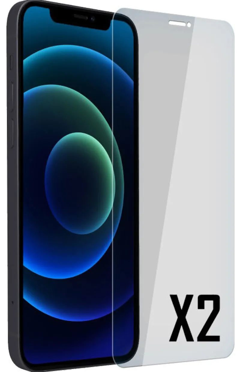 2 prot/verre trempe p/iphone 12/12 pro<AKASHI Clearance