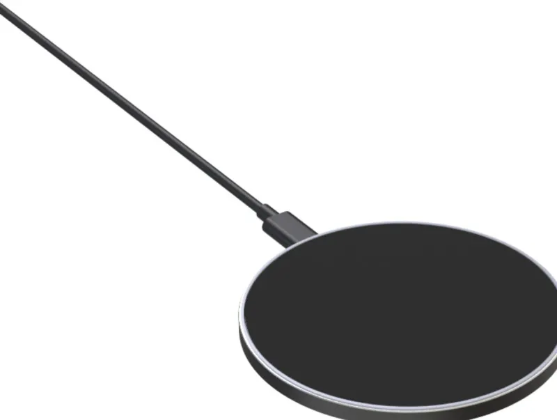 chargeur rapide sans fil 15w noir<AKASHI Best