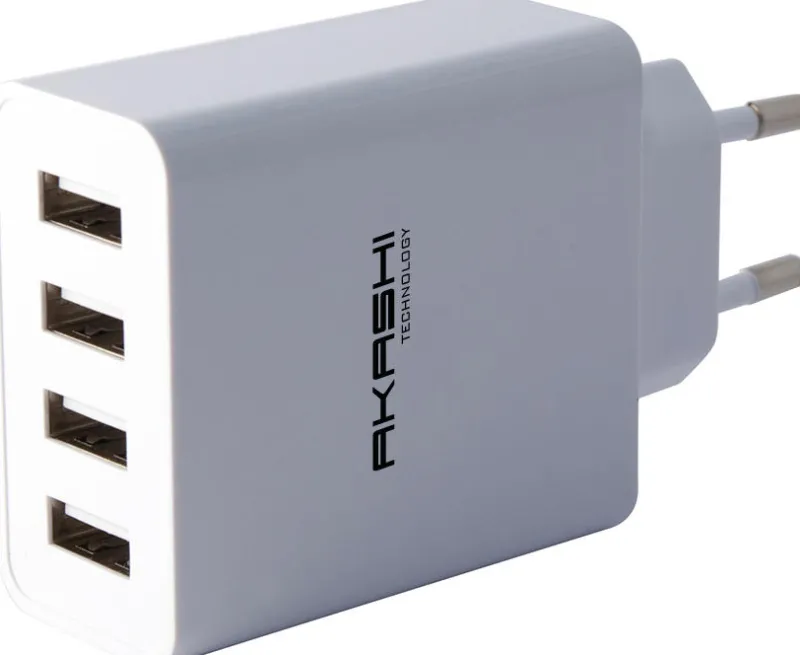 c/secteur rapide intelligent 4usb 5a blc<AKASHI New