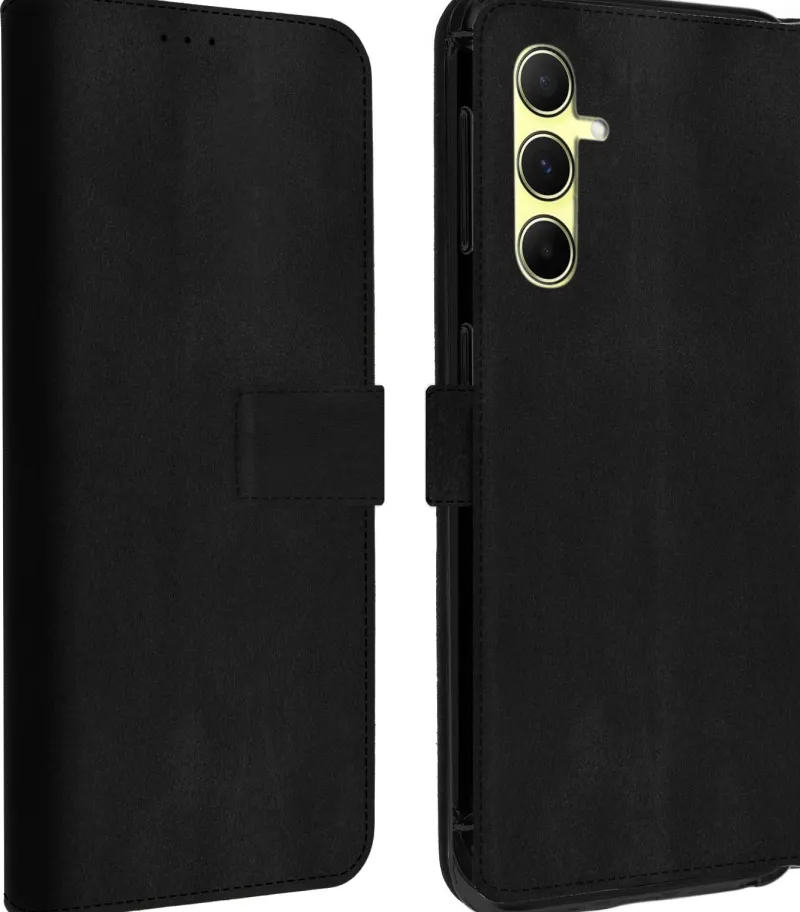 etui folio noir stand cb p/galaxy a55<AKASHI Clearance