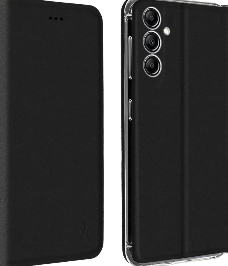 etui folio noir stand cb p/galaxy a14<AKASHI Hot