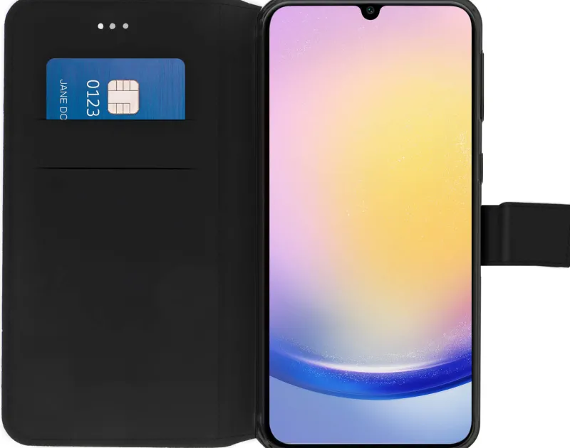 etui folio stand noir galaxy a25<AKASHI Shop
