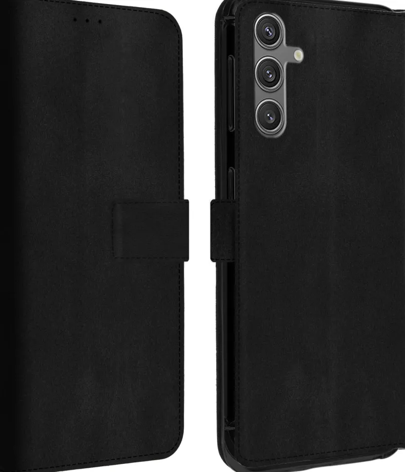 etui folio stand noir galaxy s24<AKASHI Store
