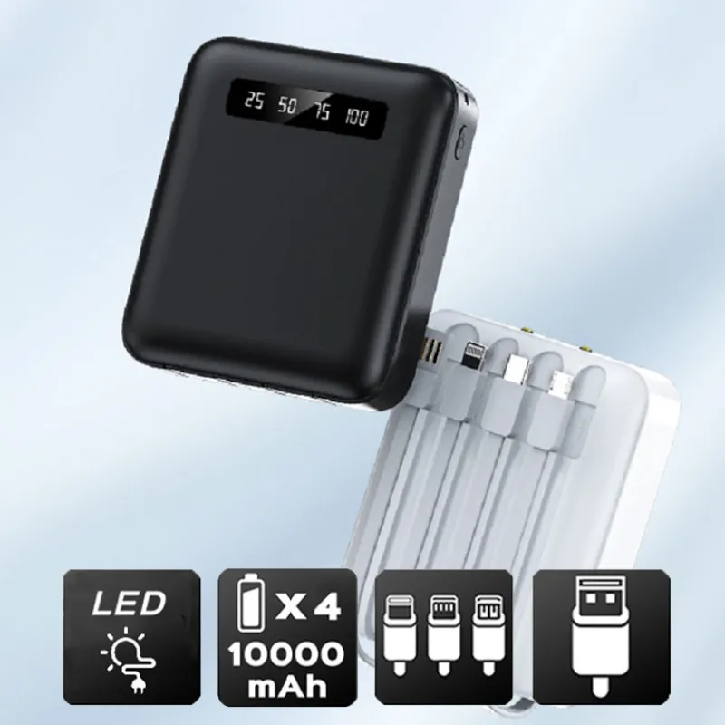 p-bank 10000mah 2 usb+usb-c+lightning bl<AKASHI Best Sale
