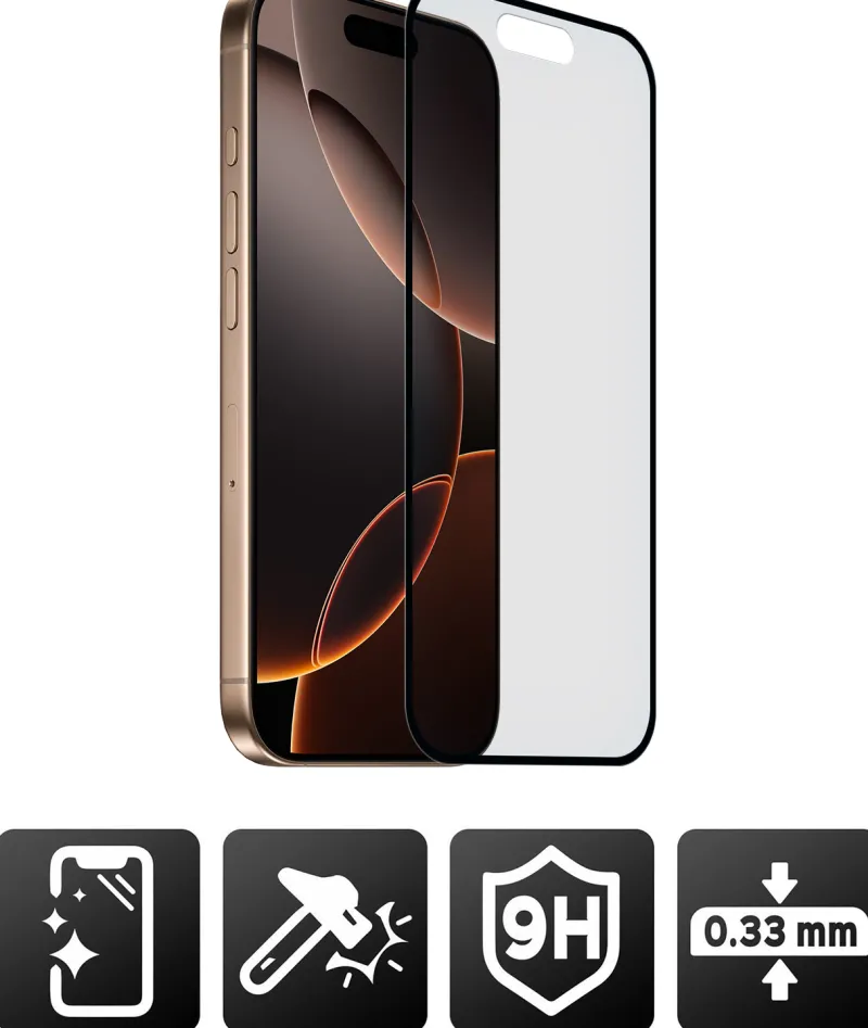 VERRE INTEGRAL NOIR P/IPH 16 pro max<AKASHI Best