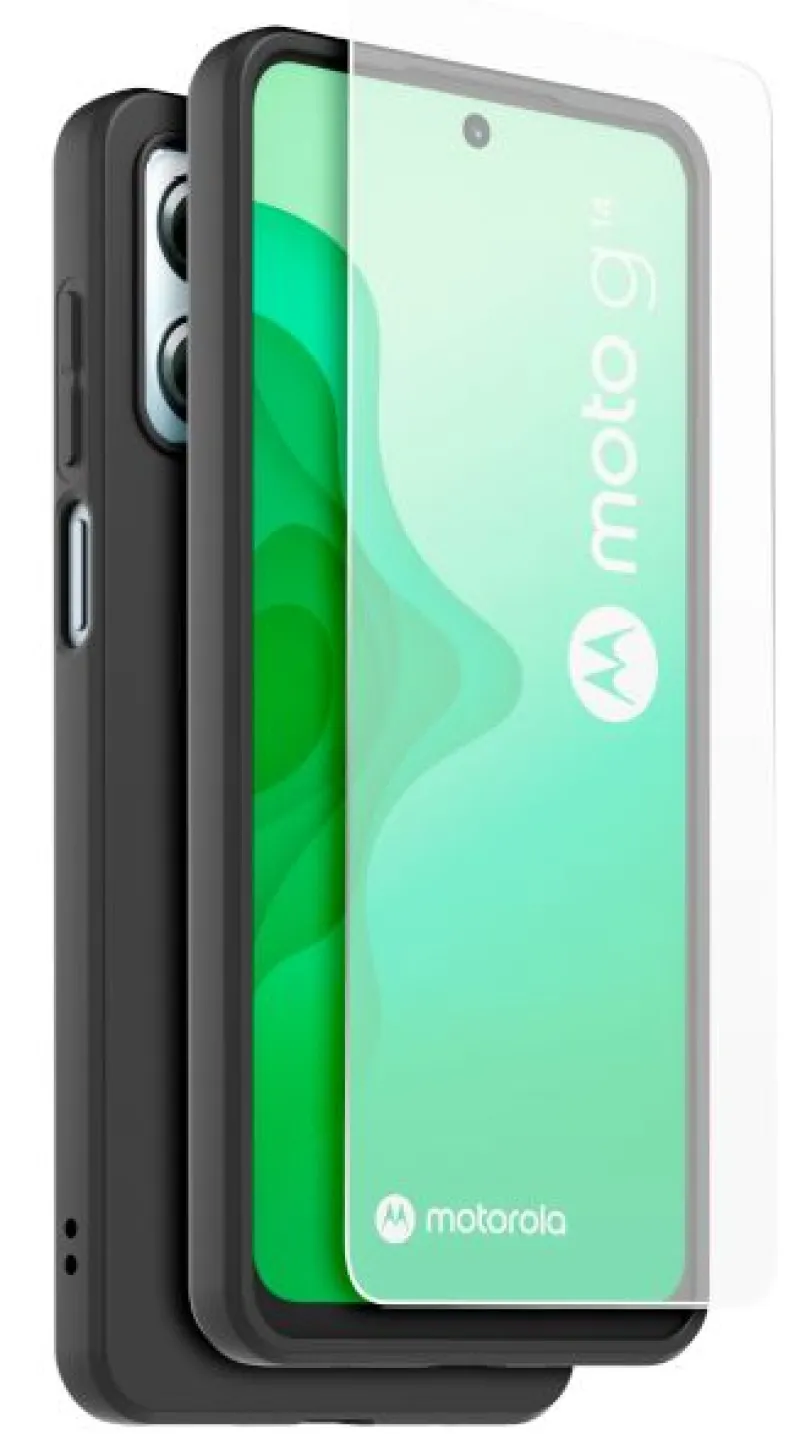 coque noire + protec ecran Motorola g14<CASR Store