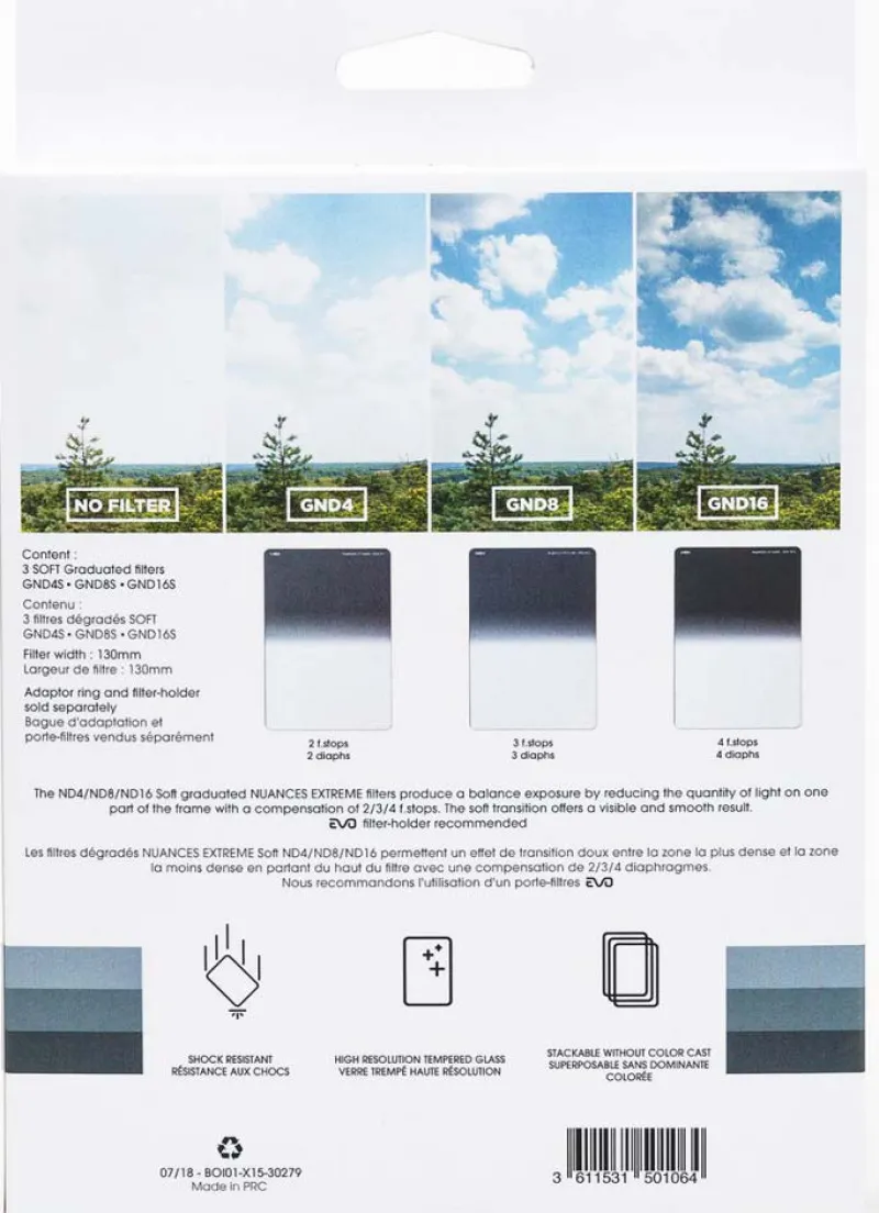 FILTRES KIT DEGRADES SOFT NUANCE EXTREME<COKIN New