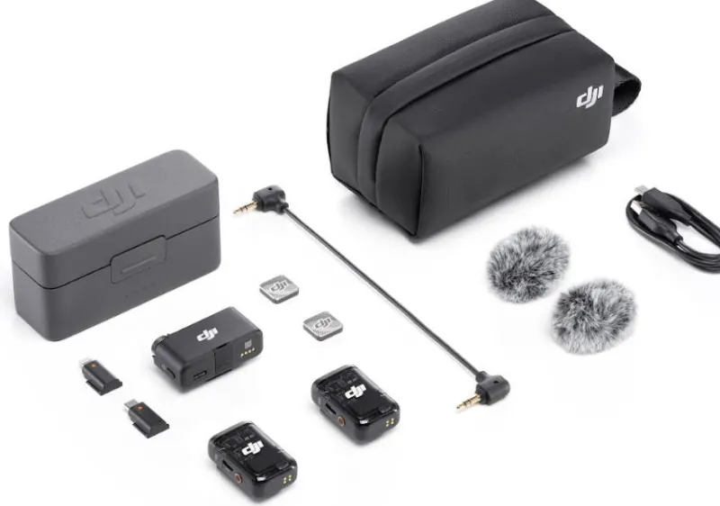 MICROPHONE MIC - 2 1RX + 2 TX<DJI Fashion