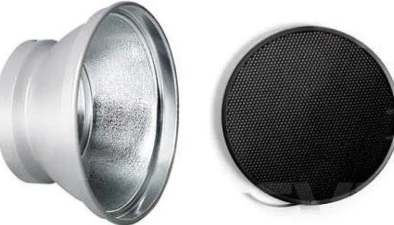 kit reflecteur 18cm + grille.<ELINCHROM Fashion