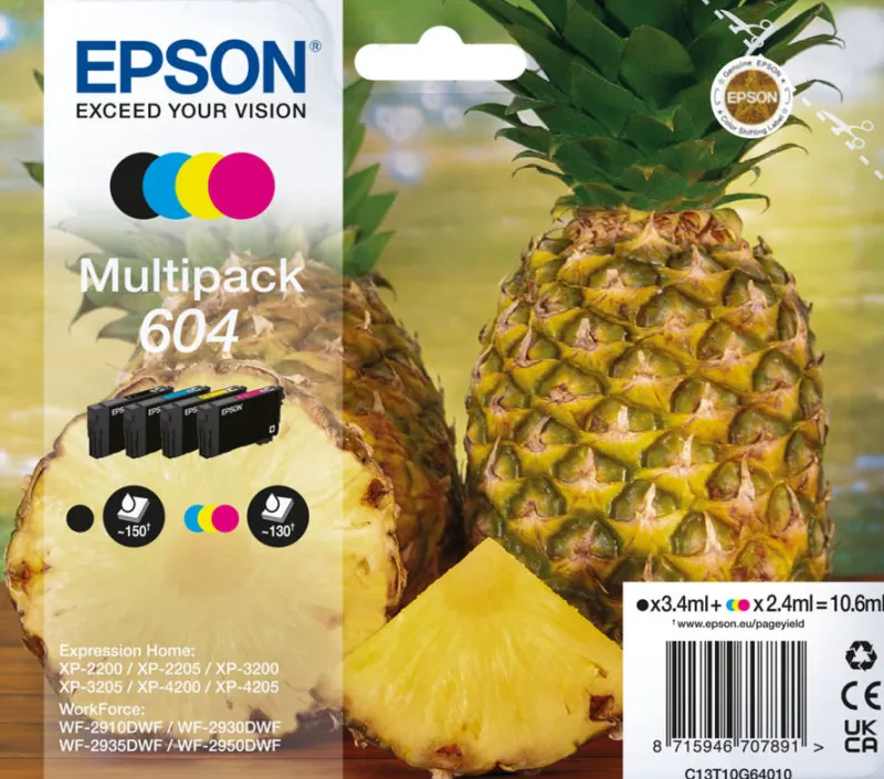ananas multipack 4 colours 604 blister.<EPSON Fashion