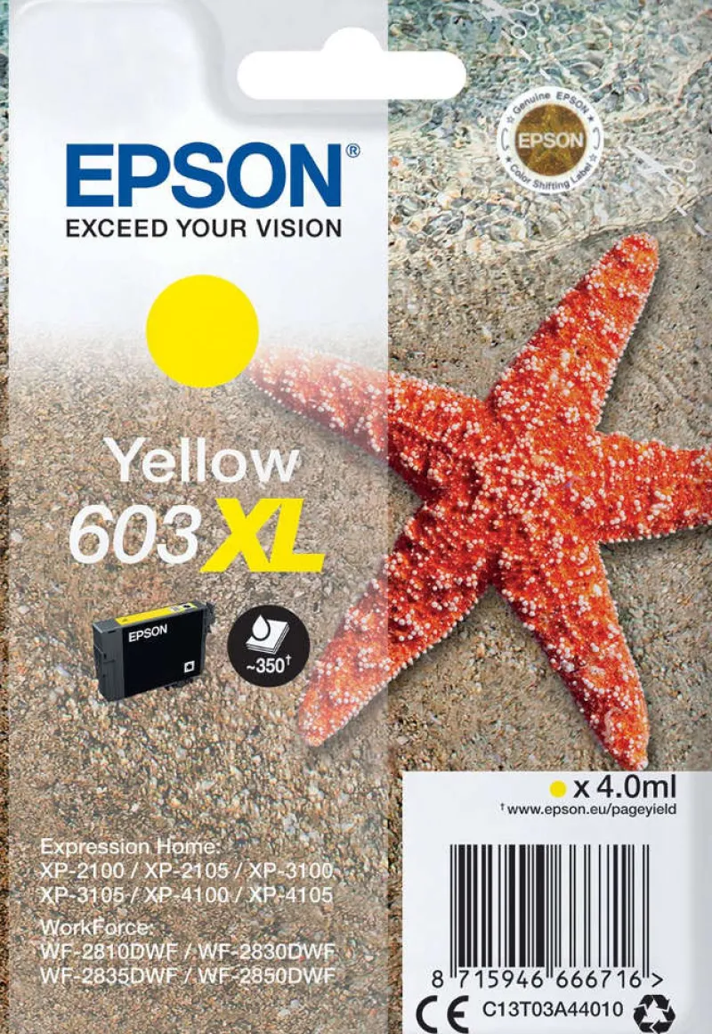 cart jaune XL etoile de mer<EPSON Clearance