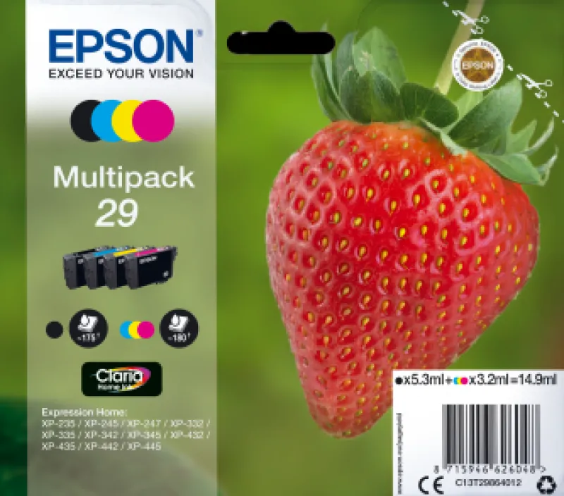 pack 4 cart - serie FRAISE.<EPSON Sale