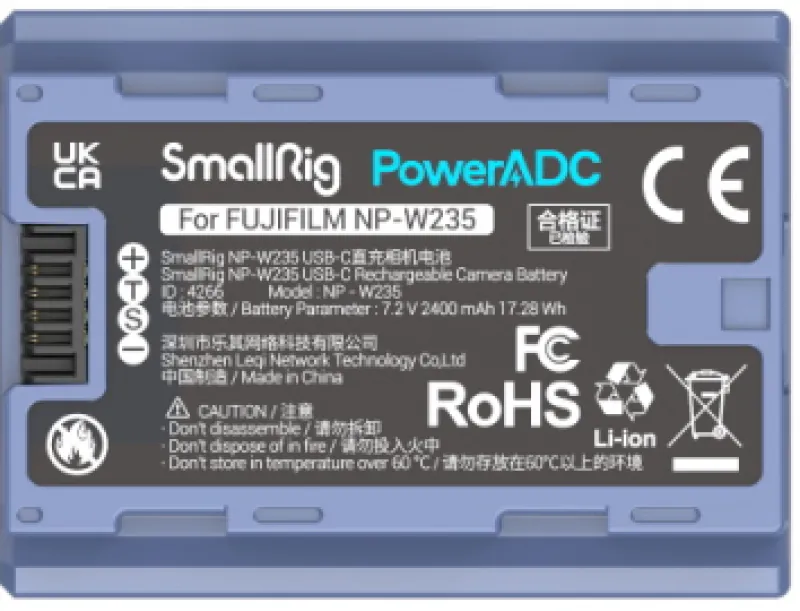 SMALLRIG 4266 BATTERIE NP-W235<FEELWORLD Clearance