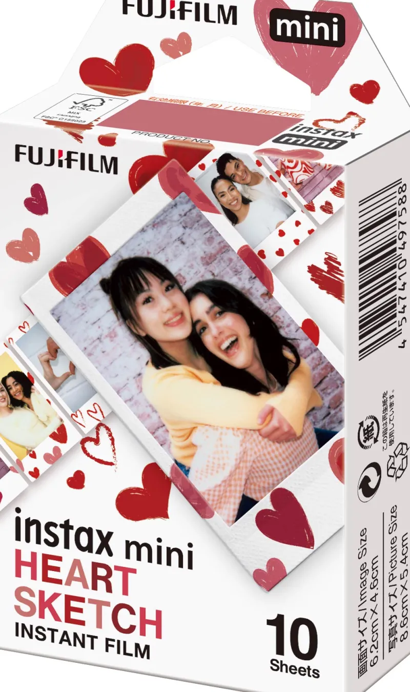 INSTAX MINI HEART SKETCH<FUJIFILM Hot