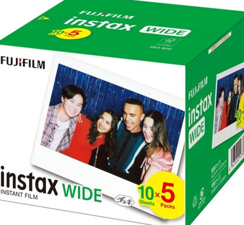 INSTAX WIDE 50 SHOT BUNDLE 5X10V<FUJIFILM Best