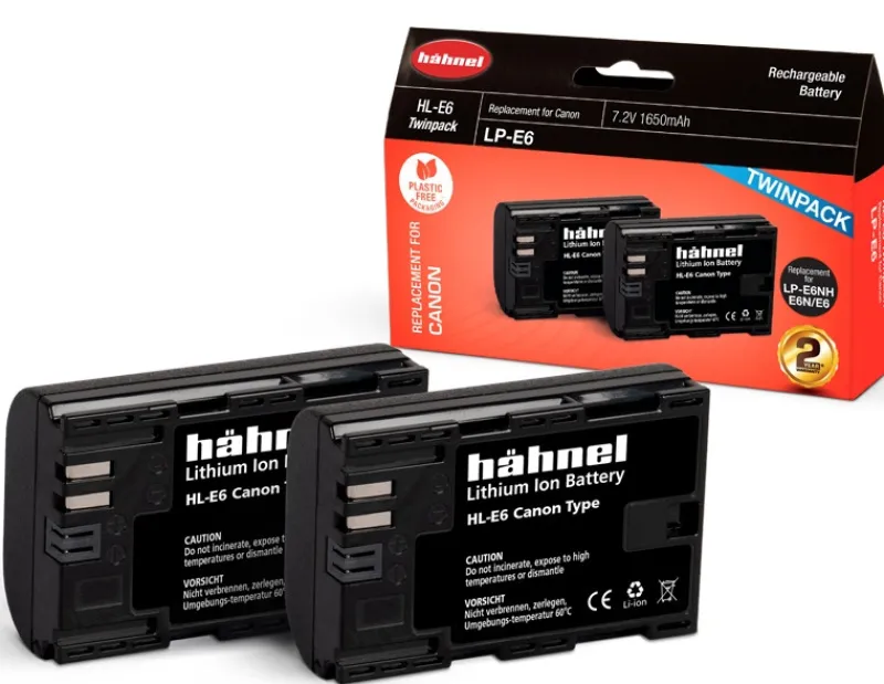BATTERIE COMPATIBLE CANON LP-E6 TWIN<HAHNEL Store