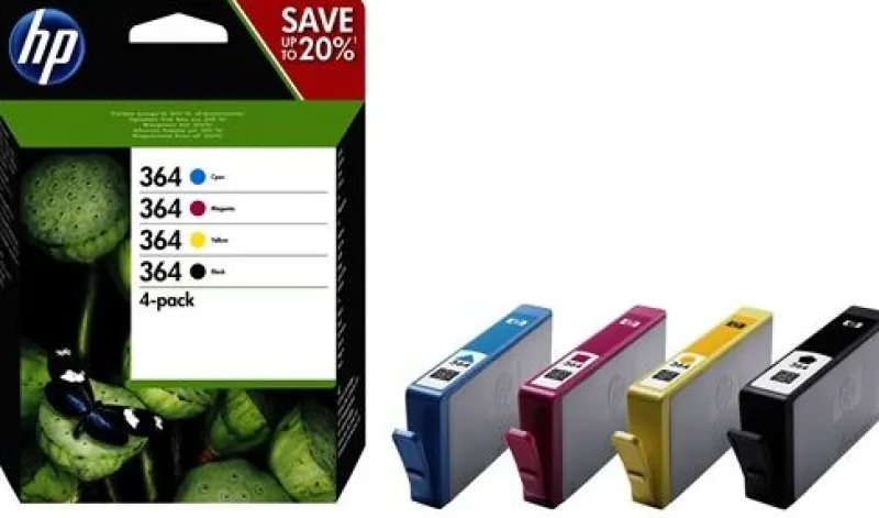 pack de 4 cartouches noir/couleurs hp364<HEWLETT PACKARD Online