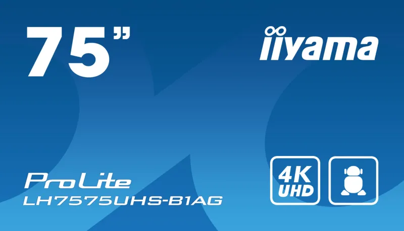 75.affichage dynamique.24/7.4K UHD.<IIYAMA Discount