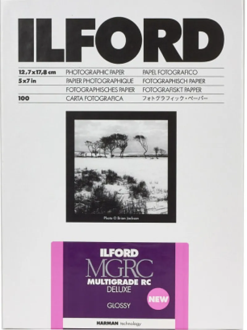 PAPIER MGRC DELUXE GLOSSY 12,7X17,8 100<ILFORD New