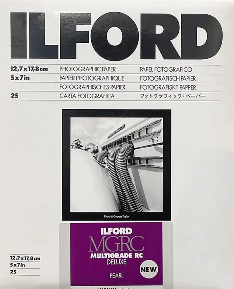 PAPIER MGRC DELUXE PEARL 12,7X17,8 25<ILFORD Flash Sale