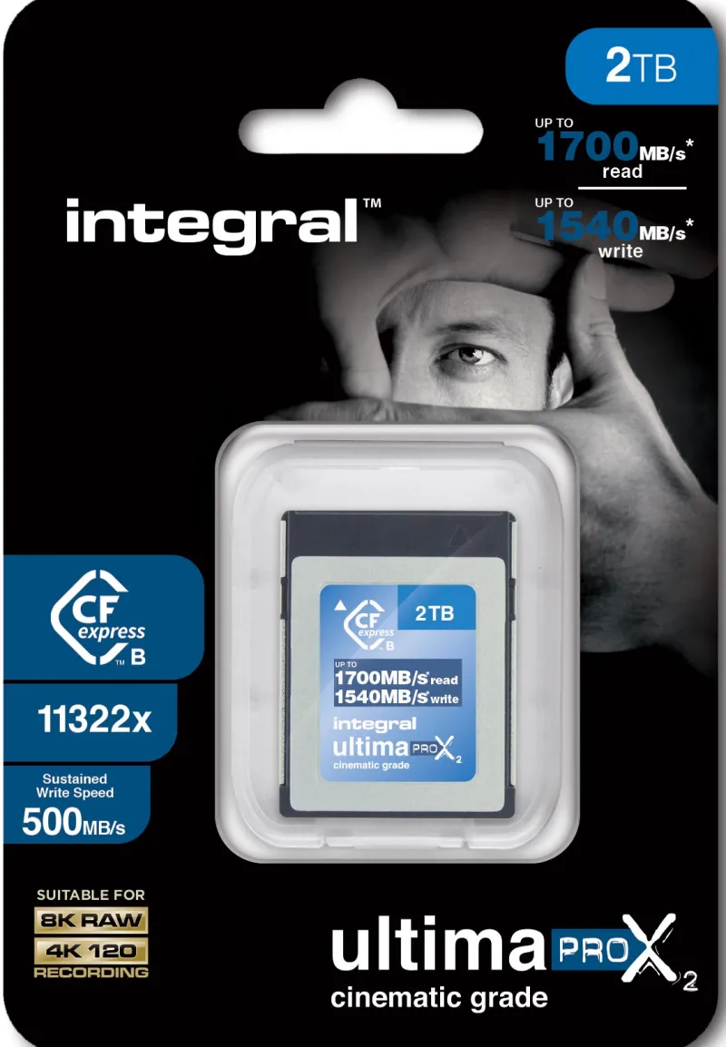 CF EXPRESS 2TO CINEMATIC 8K RAW 500MB/S<INTEGRAL Hot