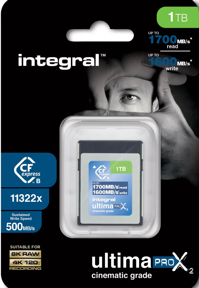CF EXPRESS 1TO CINEMATIC 8K RAW 500MB/S<INTEGRAL Outlet