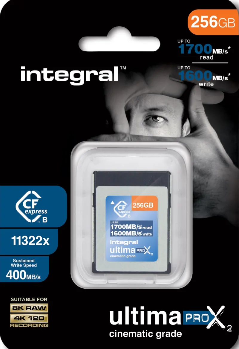 CFEXPRESS 256GO CINEMATIC 8K RAW 400MB/S<INTEGRAL Cheap