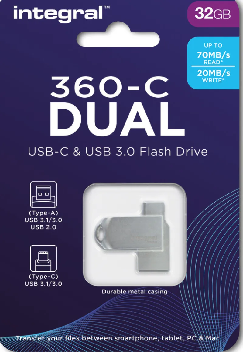 cle 32gb usb3.0 + type-c dual 360.<INTEGRAL Cheap