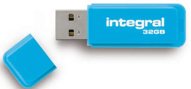cle usb fluo bleu 32go.<INTEGRAL Flash Sale