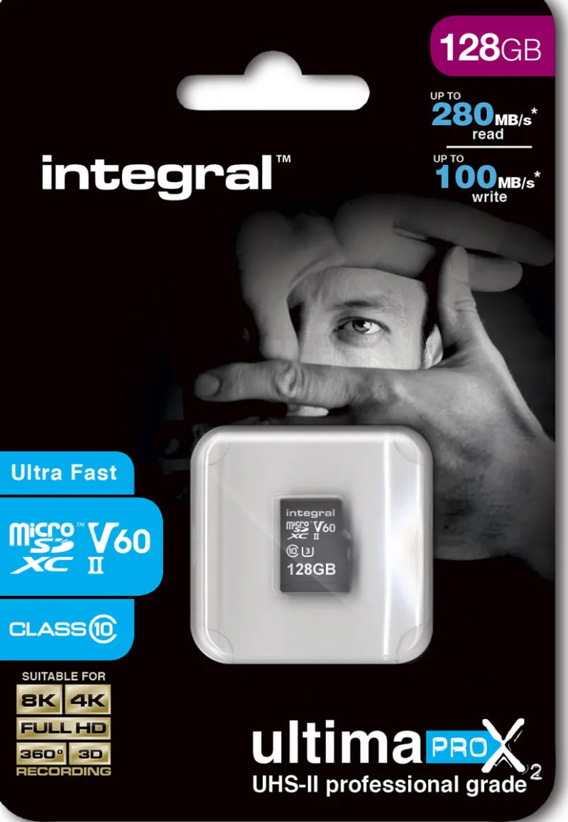 128gb.micro sdxc.cl10.uhs2.u3.v60.<INTEGRAL Store