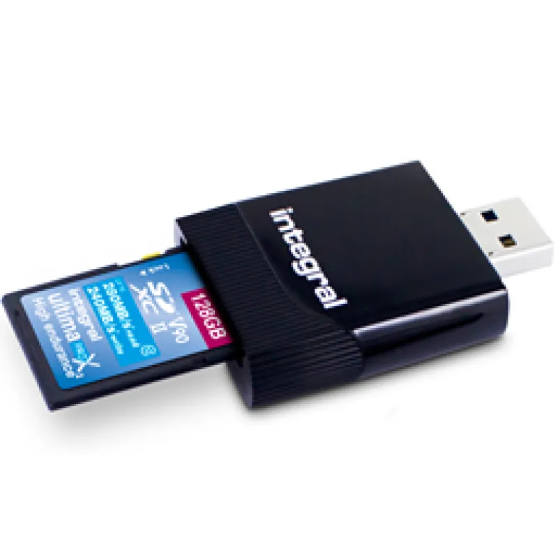 lect cartes usb3.0 uhs-II 2 slot sd msd<INTEGRAL Hot