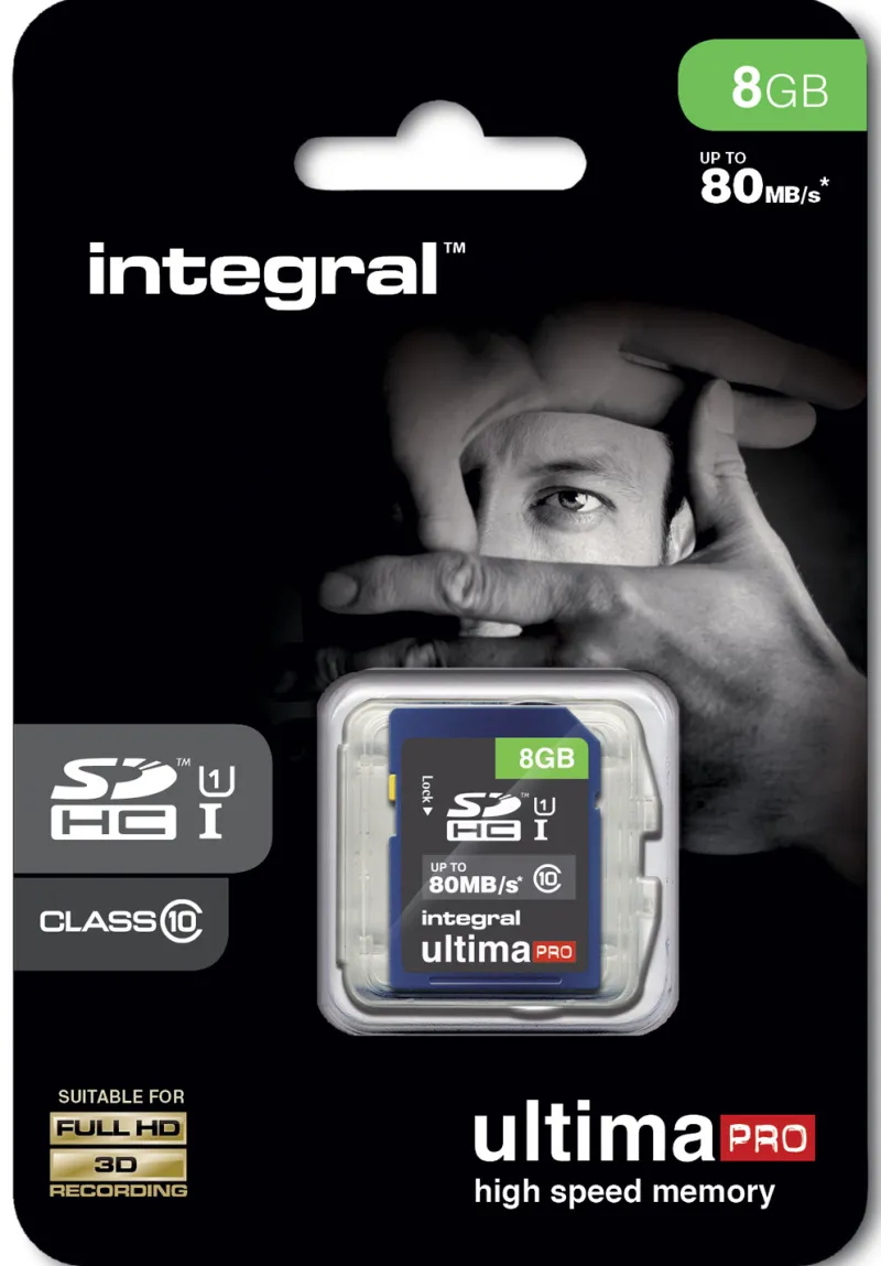 SDHC Ultima Pro 80MB/s 8GB.<INTEGRAL Online