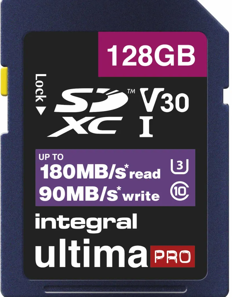 SDXC 128GB CL10 180/90<INTEGRAL Hot