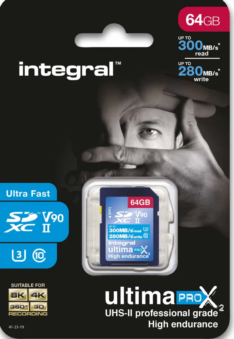 SDXC 64GB CL10 UHS2 U3 V90 300/280<INTEGRAL Sale