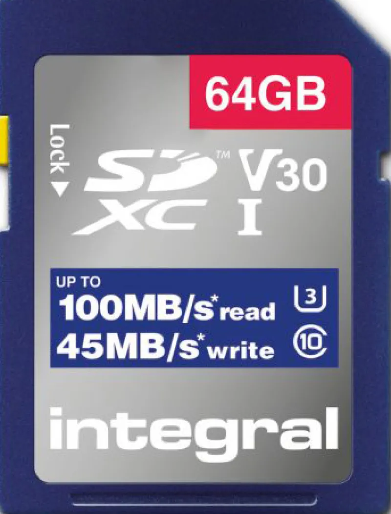 SDXC 64GB CL10 V30 45MB<INTEGRAL Shop