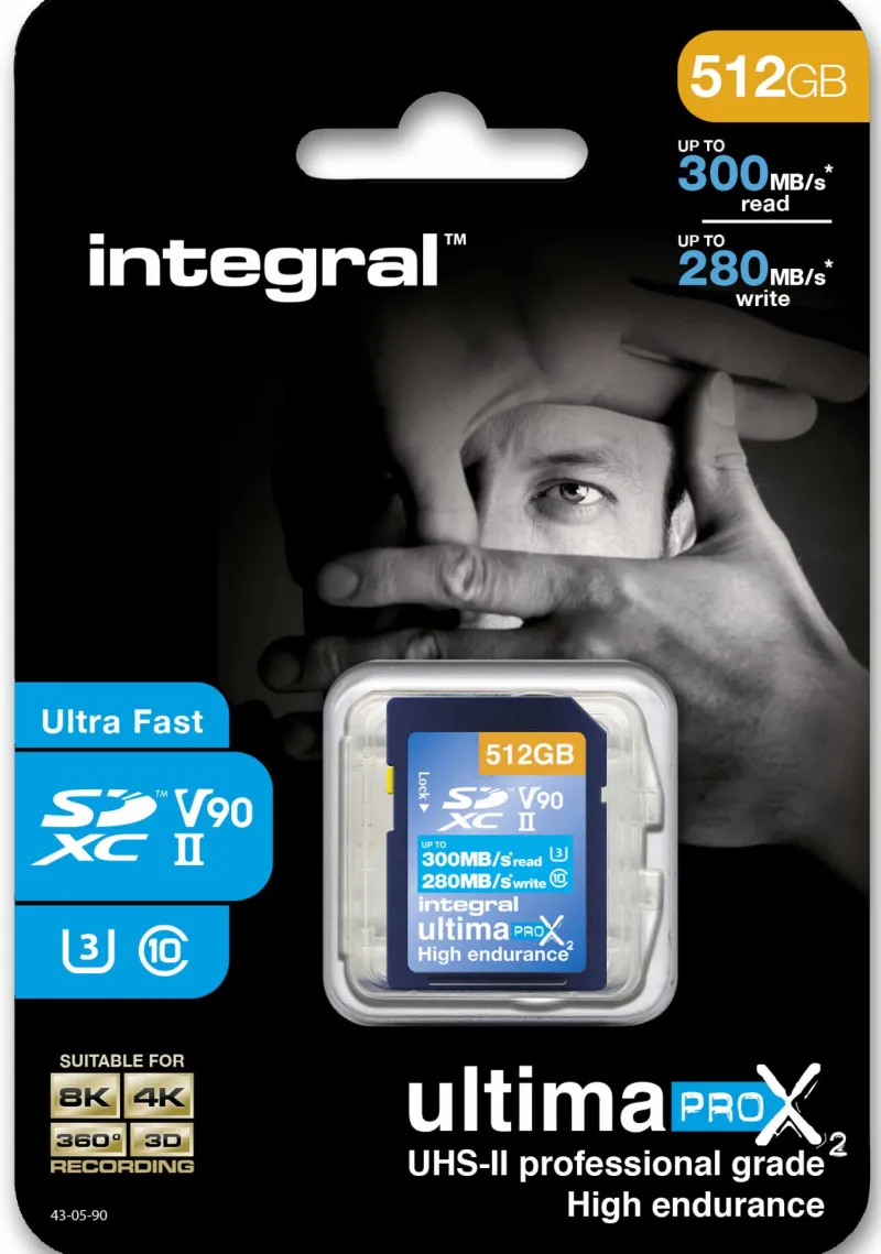 SDXC 512GB UHS-II U3 CL10 V90 300/280<INTEGRAL Cheap
