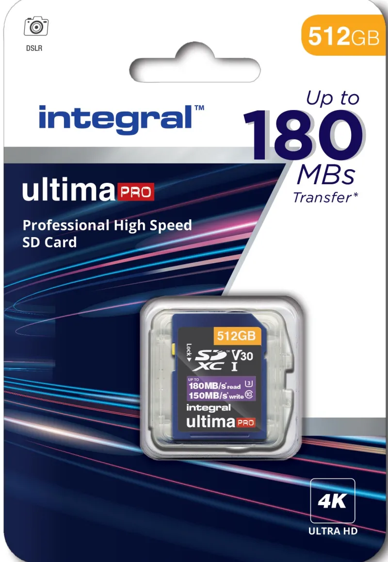 SDXC 512Go CL10 180MB/150MB<INTEGRAL Fashion