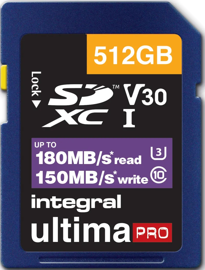 SDXC 512Go CL10 180MB/150MB<INTEGRAL Fashion