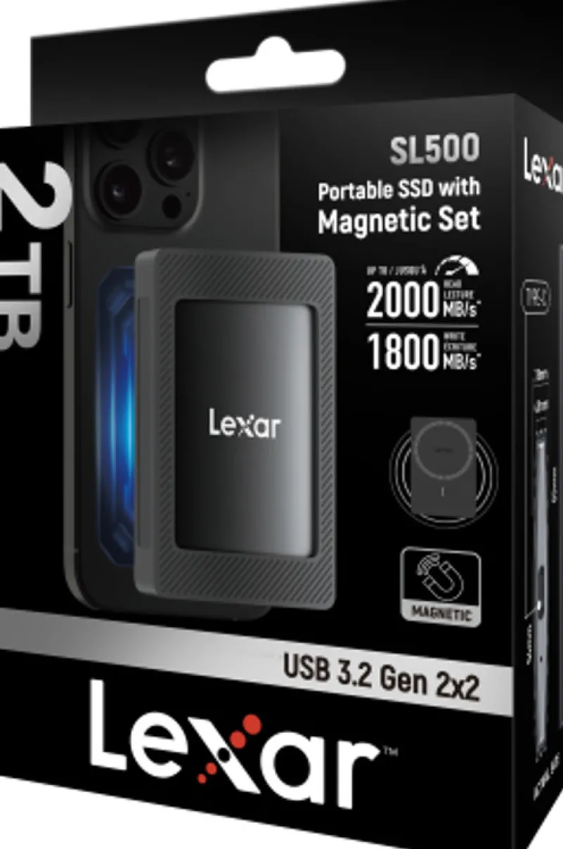 DISQUE DUR MAGNETIQUE SL500M SSD 2TB<LEXAR Outlet