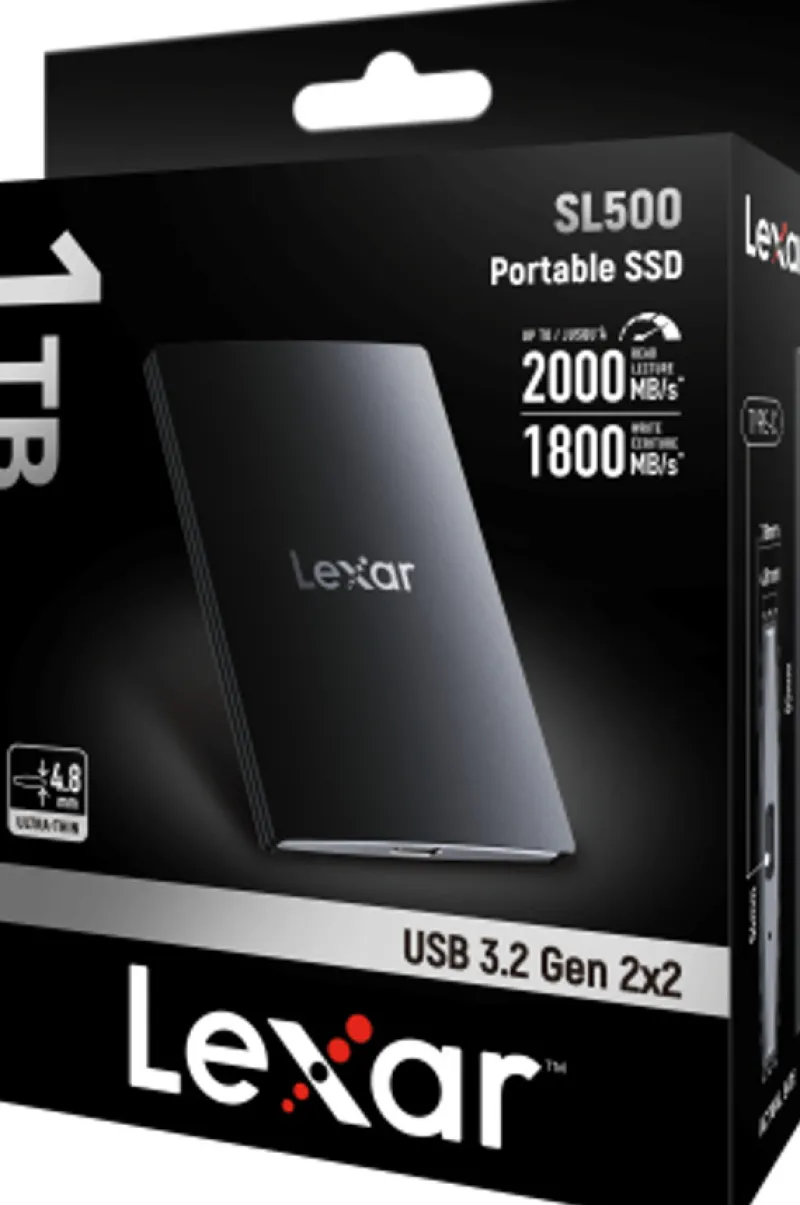 DISQUE DUR PORTABLE SL500 SSD 1TB<LEXAR Online