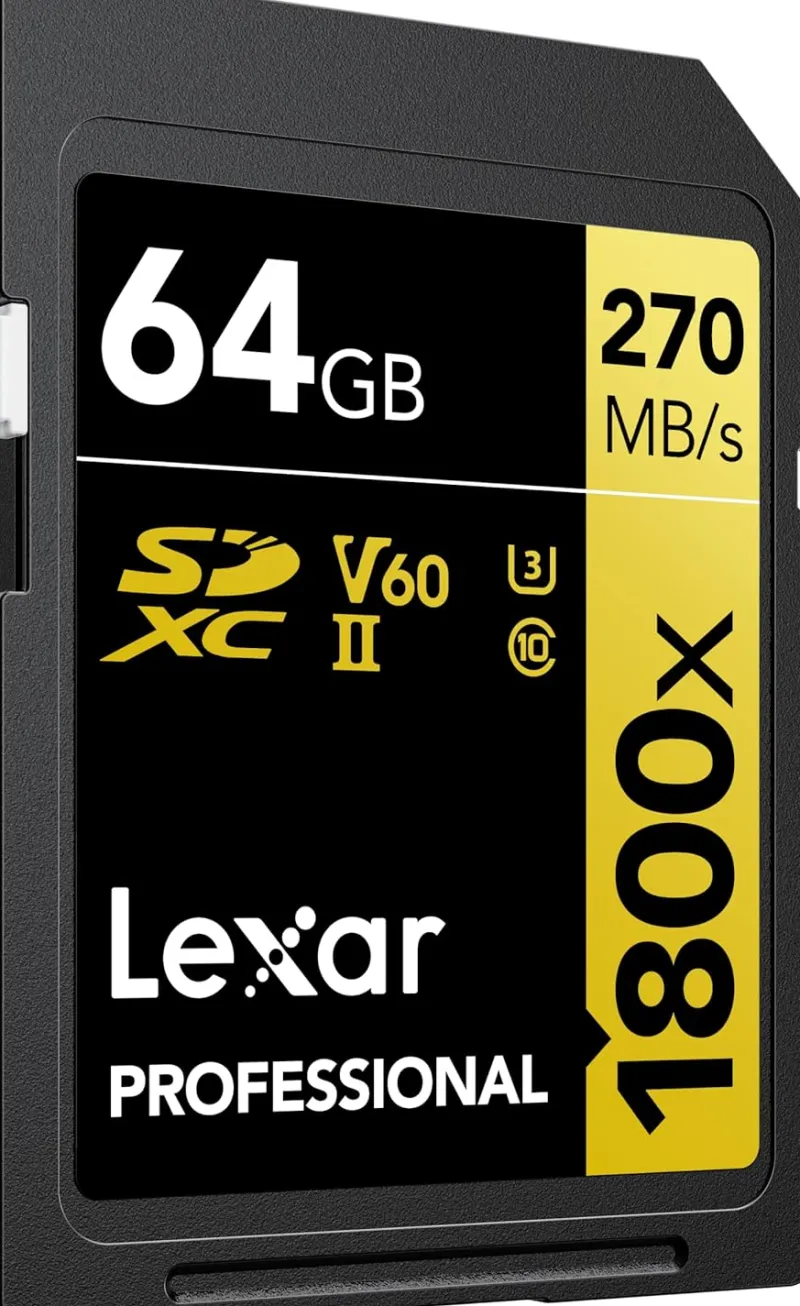 SD PRO GOLD SERIES UHSII 64G V60 2 PACK<LEXAR Fashion