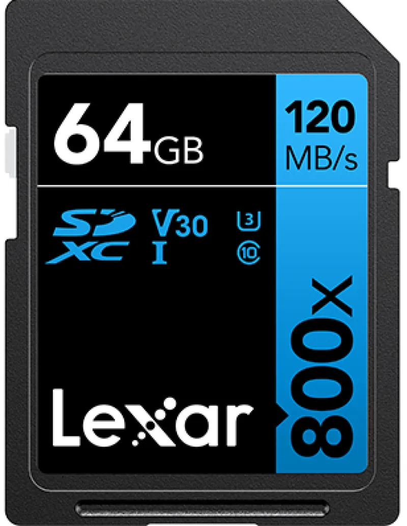 SDHC 800X PRO BLUE SERIES 64GB UHS-1 V30<LEXAR New
