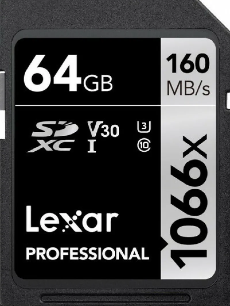 SDXC PRO SILVER UHS-I 1066X 64GB V30<LEXAR Online