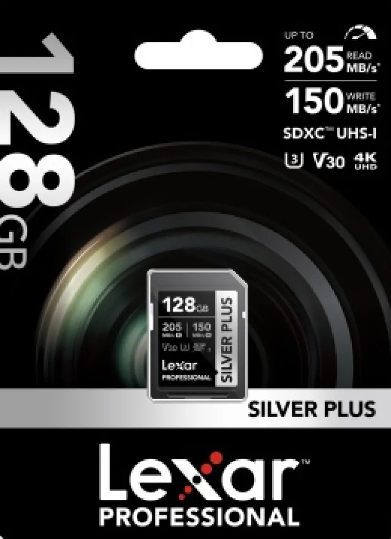 SDXC SILVER PLUS UHS-1 128G V30 150MB/S<LEXAR Discount