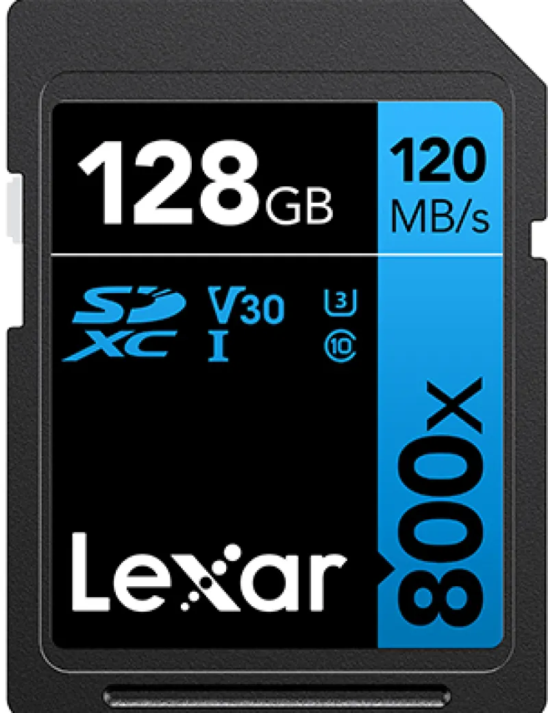 SDXC 800X PRO BLUE SERIES 128GB UHS1 V30<LEXAR New