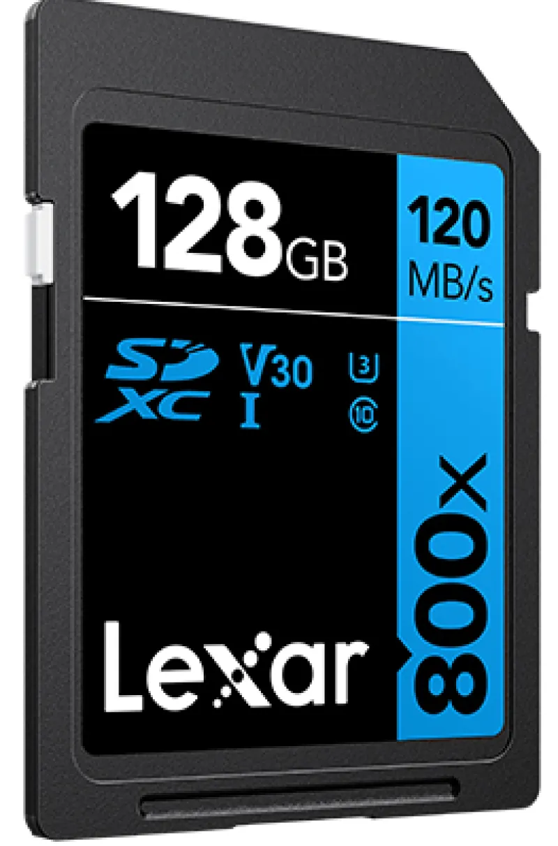 SDXC 800X PRO BLUE SERIES 128GB UHS1 V30<LEXAR New