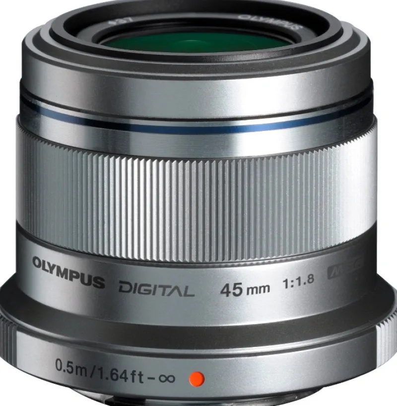 45/1.8 M.ZUIKO MICRO 4/3 ARGENT<OLYMPUS New