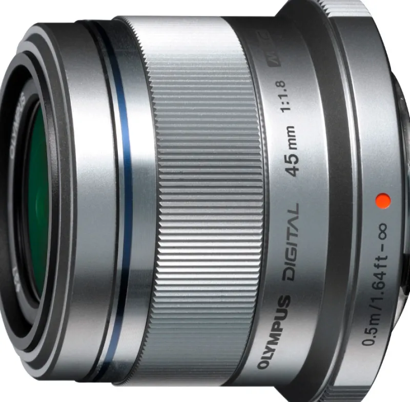 45/1.8 M.ZUIKO MICRO 4/3 ARGENT<OLYMPUS New