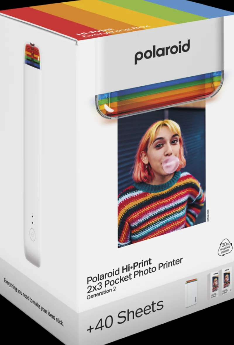 E-BOX HI-PRINT 2X3 GEN2 BLANCHE<POLAROID New