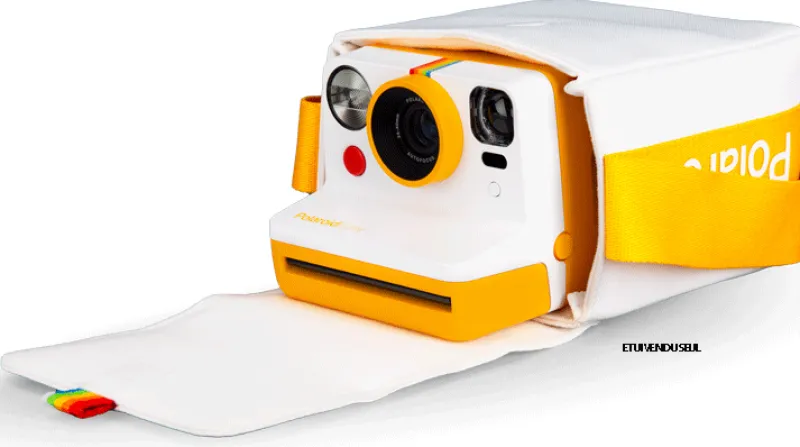 HOUSSE NOW BAG - BLANC JAUNE<POLAROID Cheap